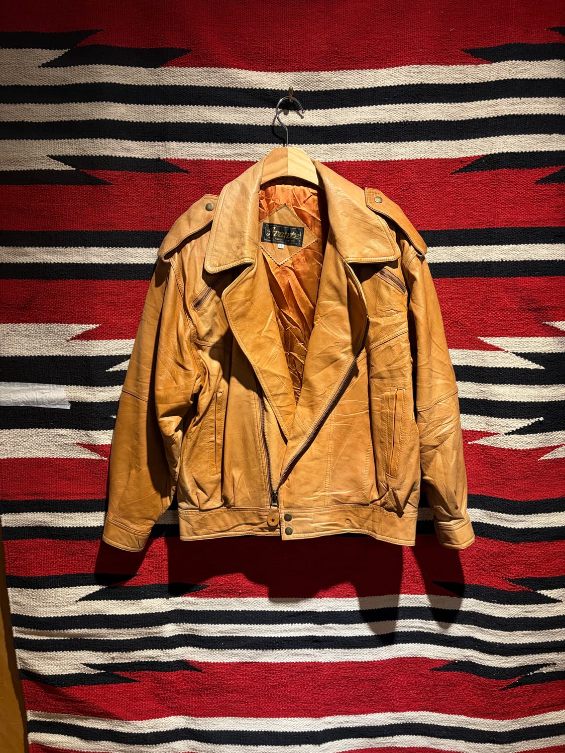 Camel double rider jacket /더블 라이더 바이커자켓 상품이미지2