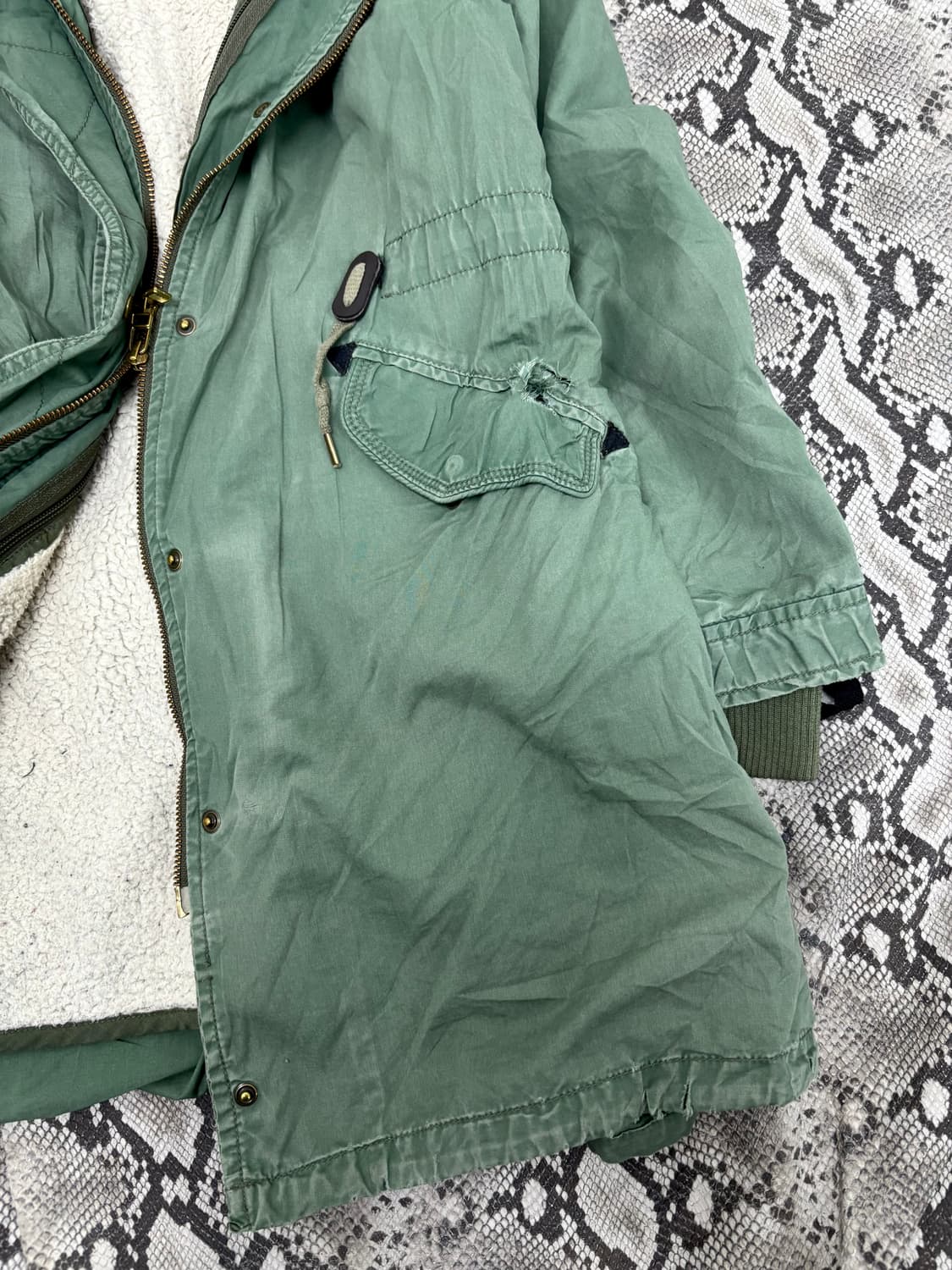 “Back number” Y2K Mood Green Field Jacke 상품이미지2