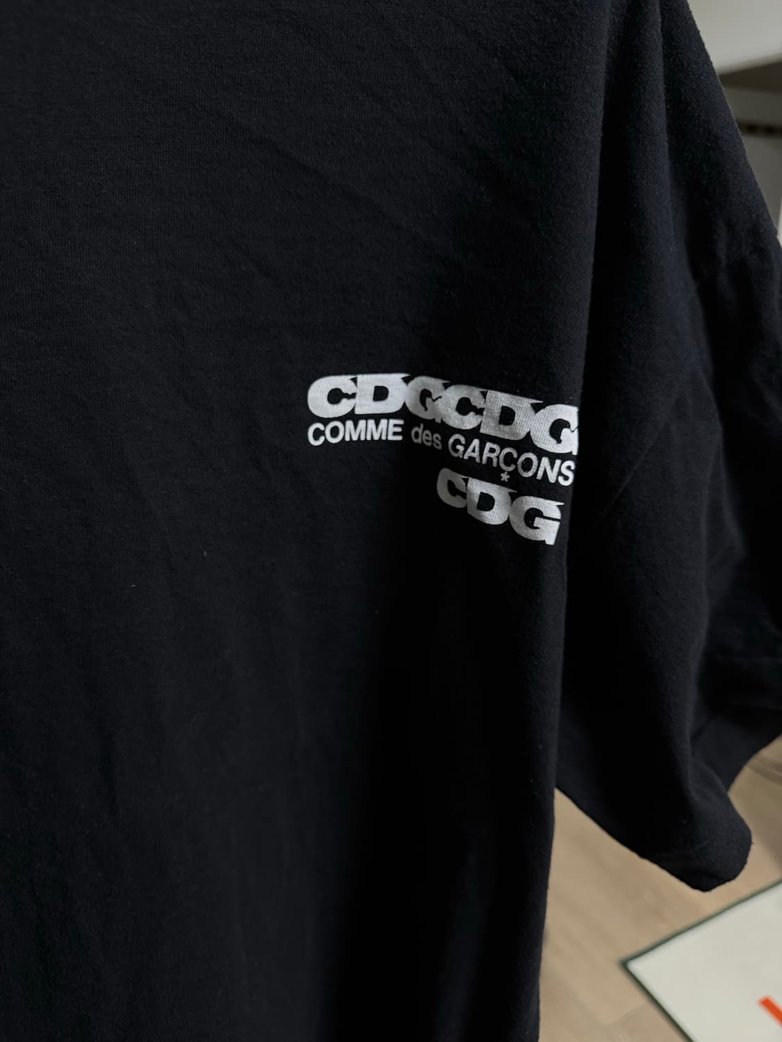 cdg 오버사이즈 반팔티 블랙 m 상품이미지4