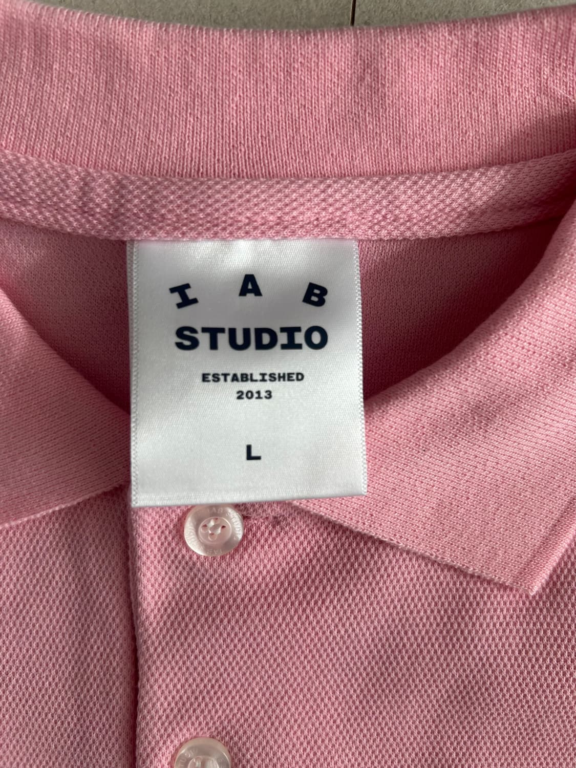 아이앱 스튜디오 피케 롱슬리브 핑크(L) 상품이미지3