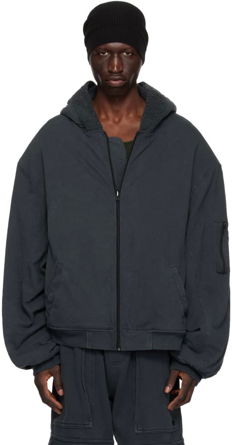 Greg ross 타월 봄버 오프블랙 상품이미지6