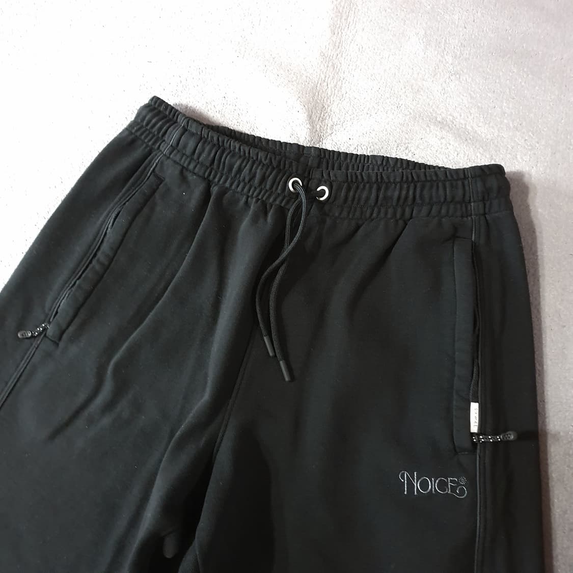 노이스 파라코드 파이핑 스웻 팬츠 M 블랙 상품이미지4