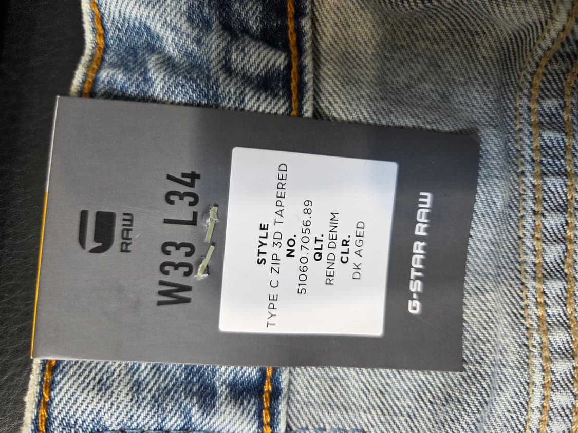 G-Star Raw 워싱 데님 팬츠(W33/L34) 상품이미지8