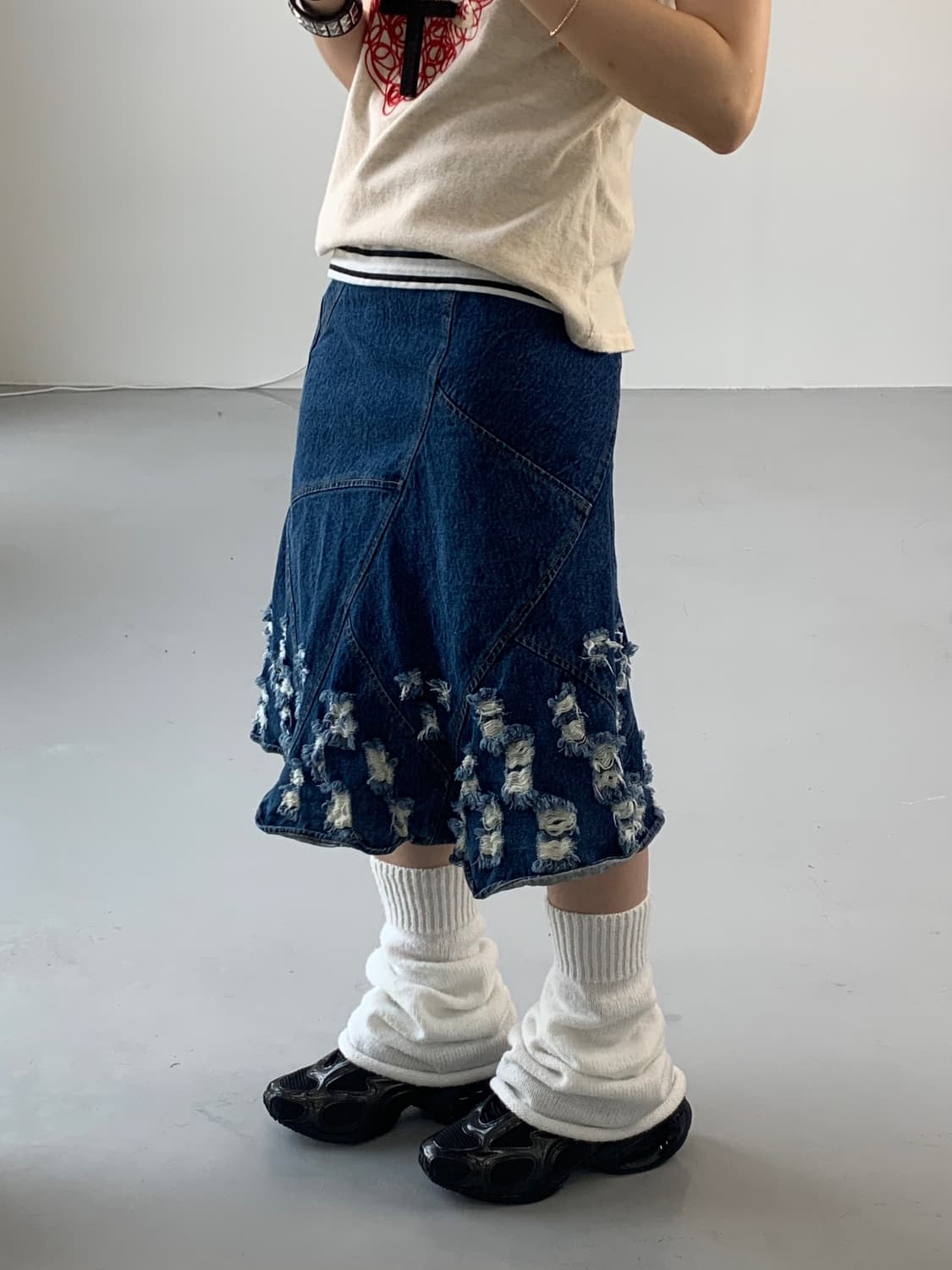Jpn Denim Midi Skirts 상품이미지2