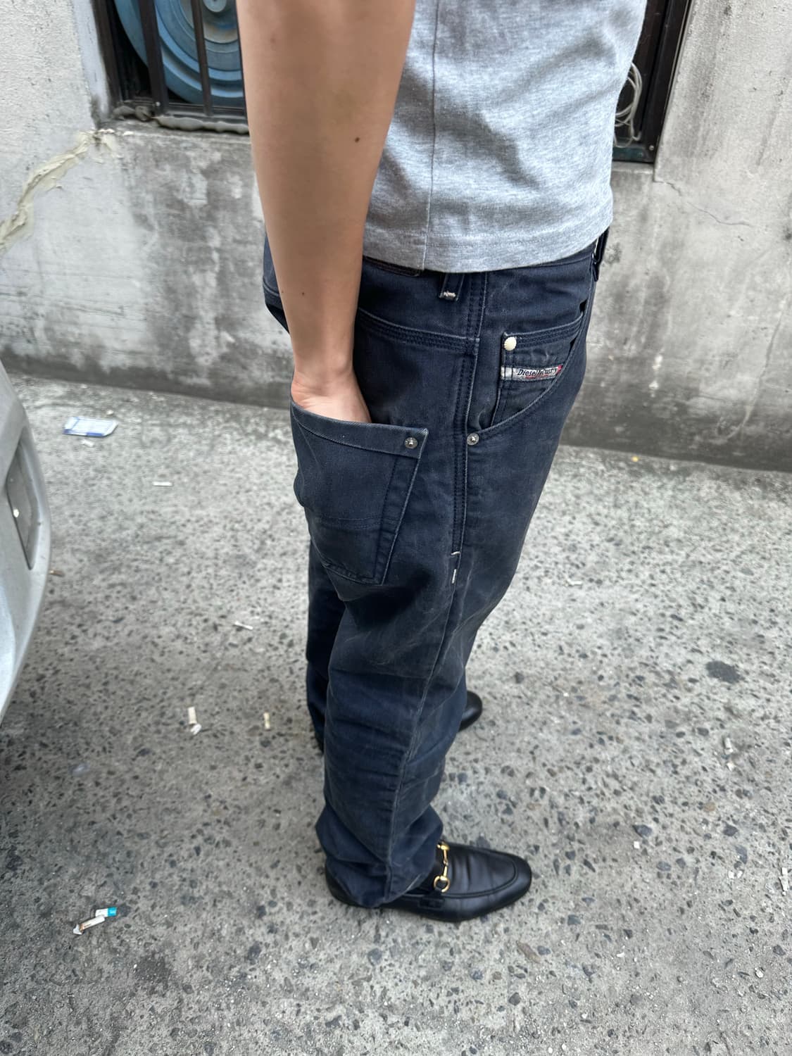 디젤 워싱 데님 팬츠 상품이미지3