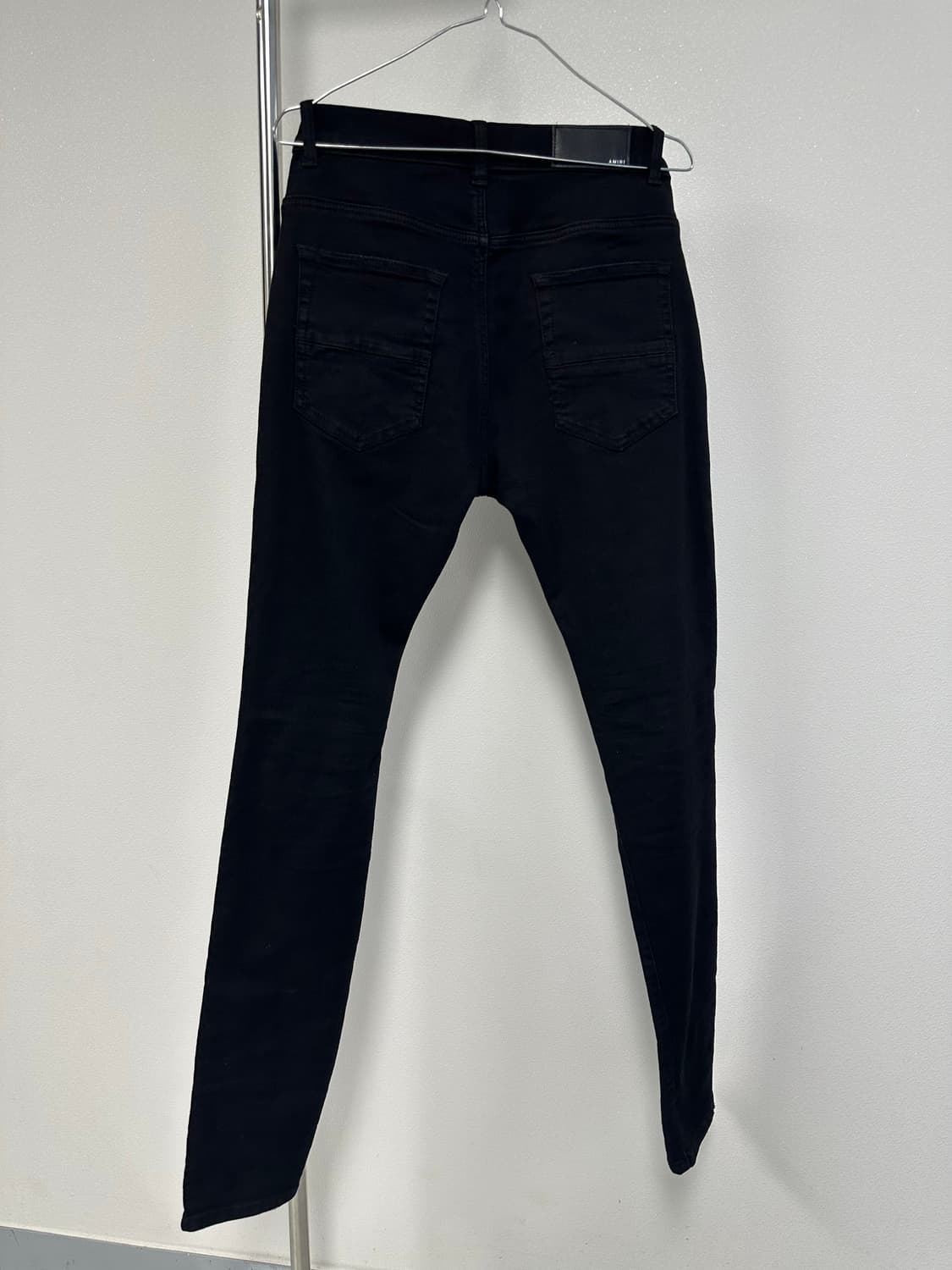 아미리 mx1 블랙 레더 패널 진 상품이미지6