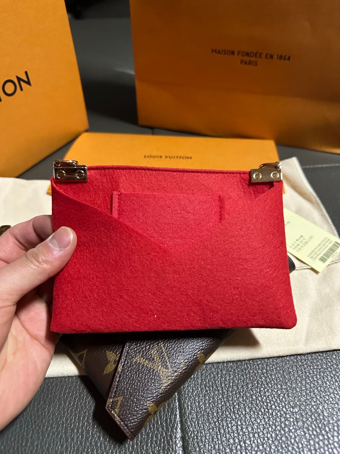 루이비통 포쉐트 모노그램 키리가미 3세트 파우치 클러치 상품이미지7