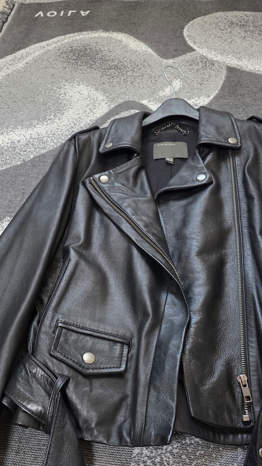 MUUBAA 무바 천연 램스킨 라이더자켓 55 (양가죽) 상품이미지3