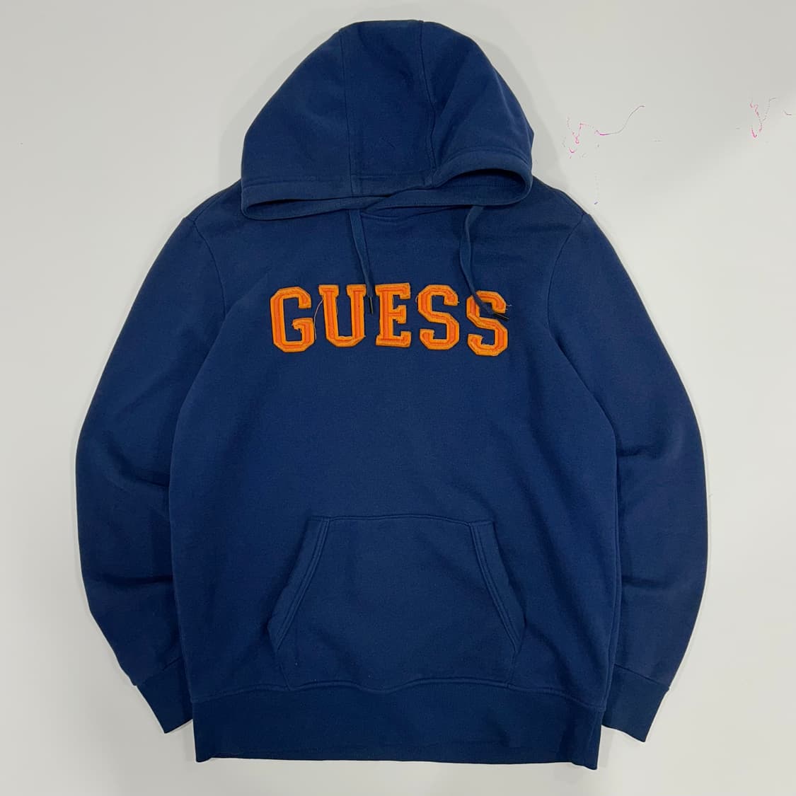 Guess 게스 오렌지 로고 네이비 후드  상품이미지3