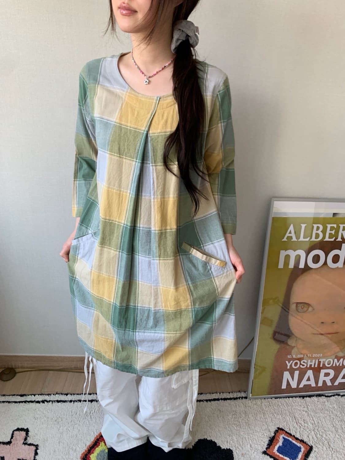 ethnic check dress 상품이미지2