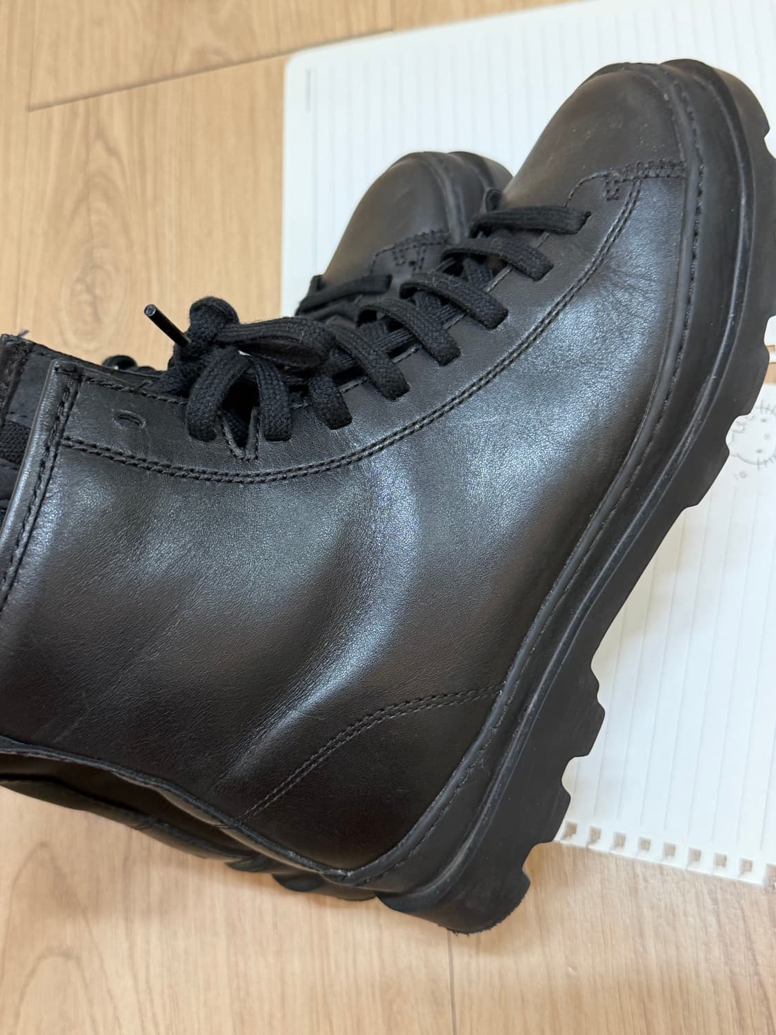 캠퍼 블랙 가죽 워커 37사이즈 상품이미지5