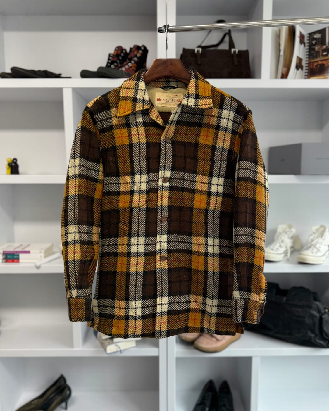 빈티지 kent 체크 셔츠 상품이미지1