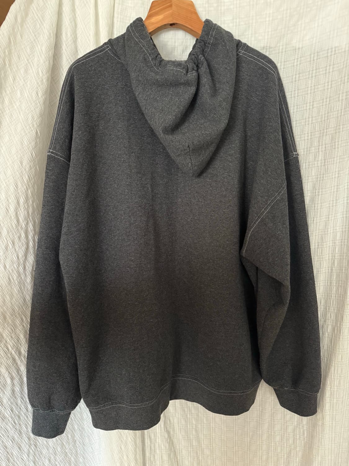 아나크로놈 회색 오버핏 후드집업 38 상품이미지3