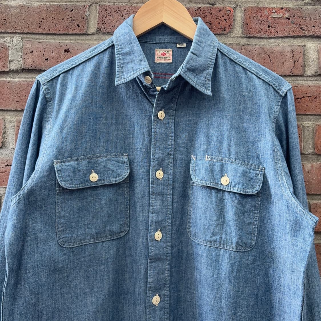 슈가케인 Sugar Cane 샴브레이 셔츠 (일본 생산) 상품이미지4