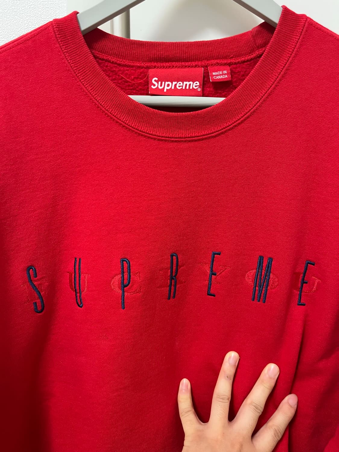 슈프림 19F/W  Fuck You 크루넥 레드 M 상품이미지2