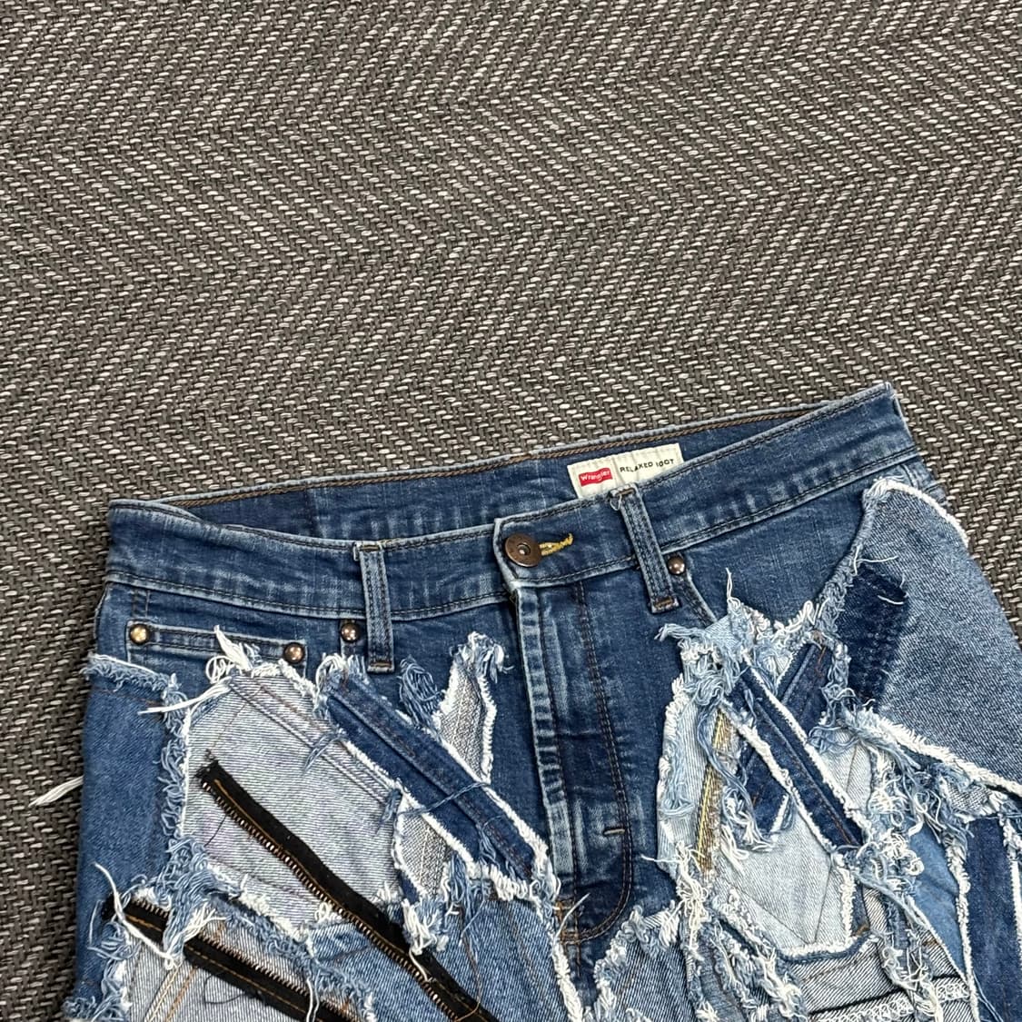 랭글러 지퍼 디테일 데님 커스텀 스커트 V0576 상품이미지3