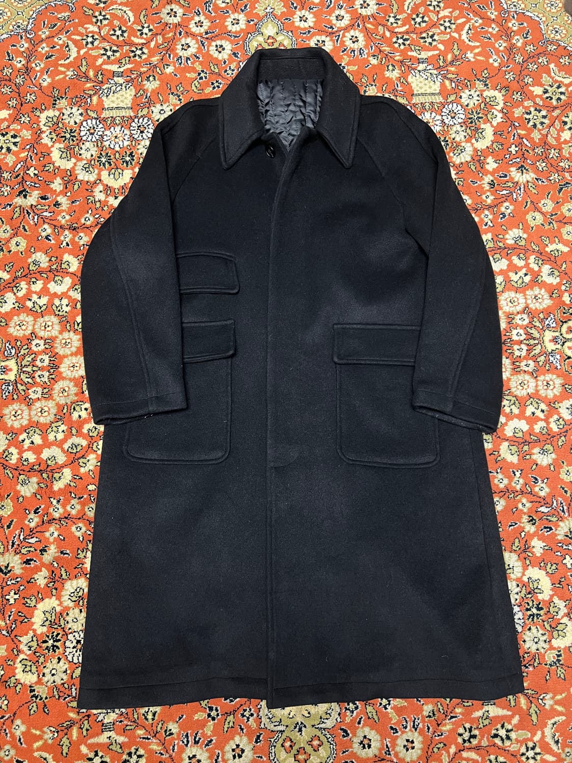 [M] 라퍼지스토어 다크 네이비 발마칸 코트 상품이미지1