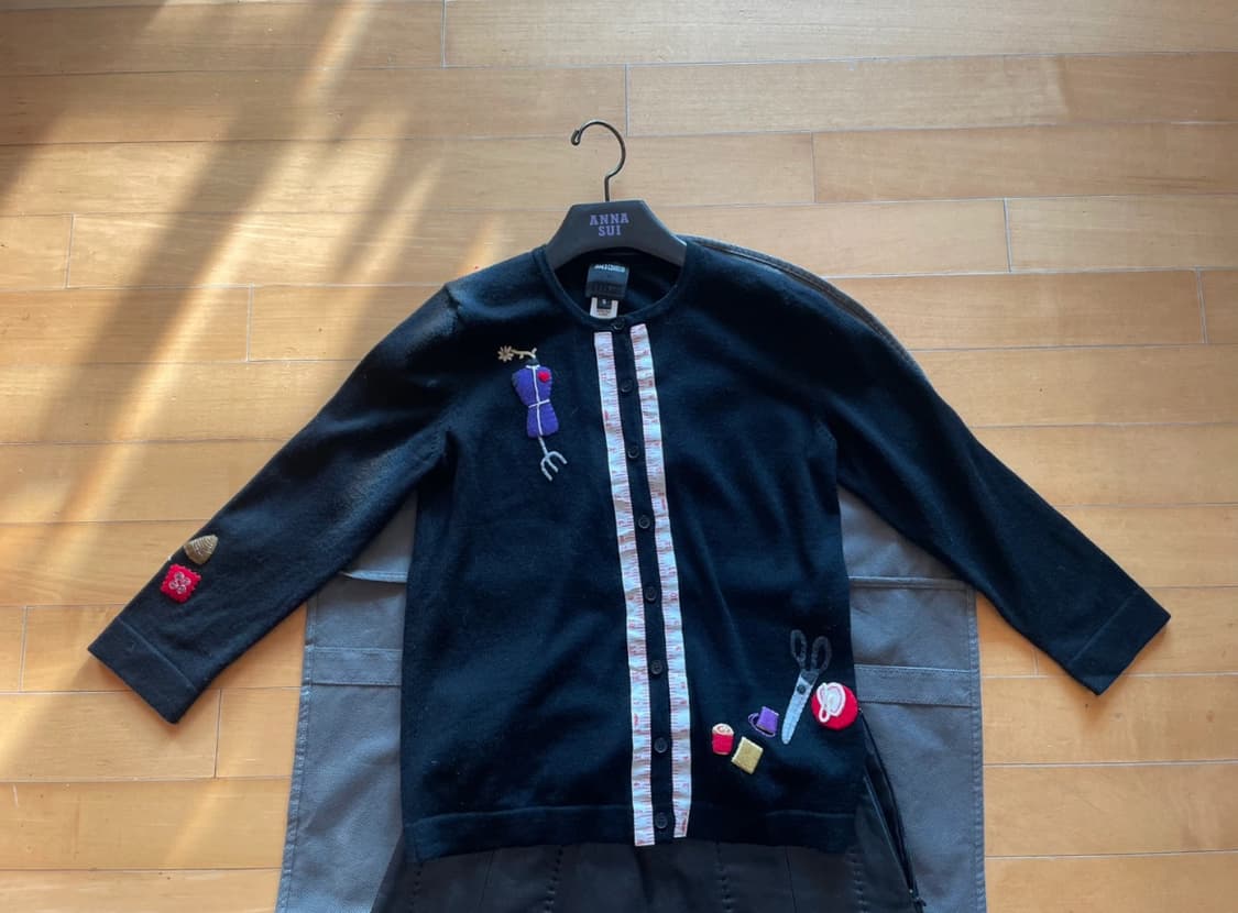 ANNA SUI의 블랙 가디건 s 상품이미지4