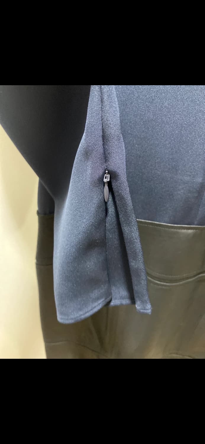 Theory 띠어리 실크 레더 원피스 상품이미지3