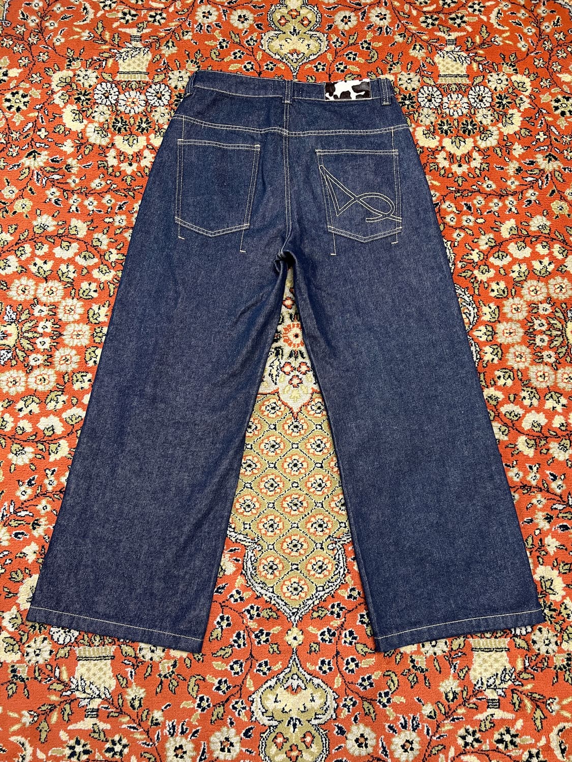 [L] 캐싱 생지 포인트 데님 팬츠 상품이미지3