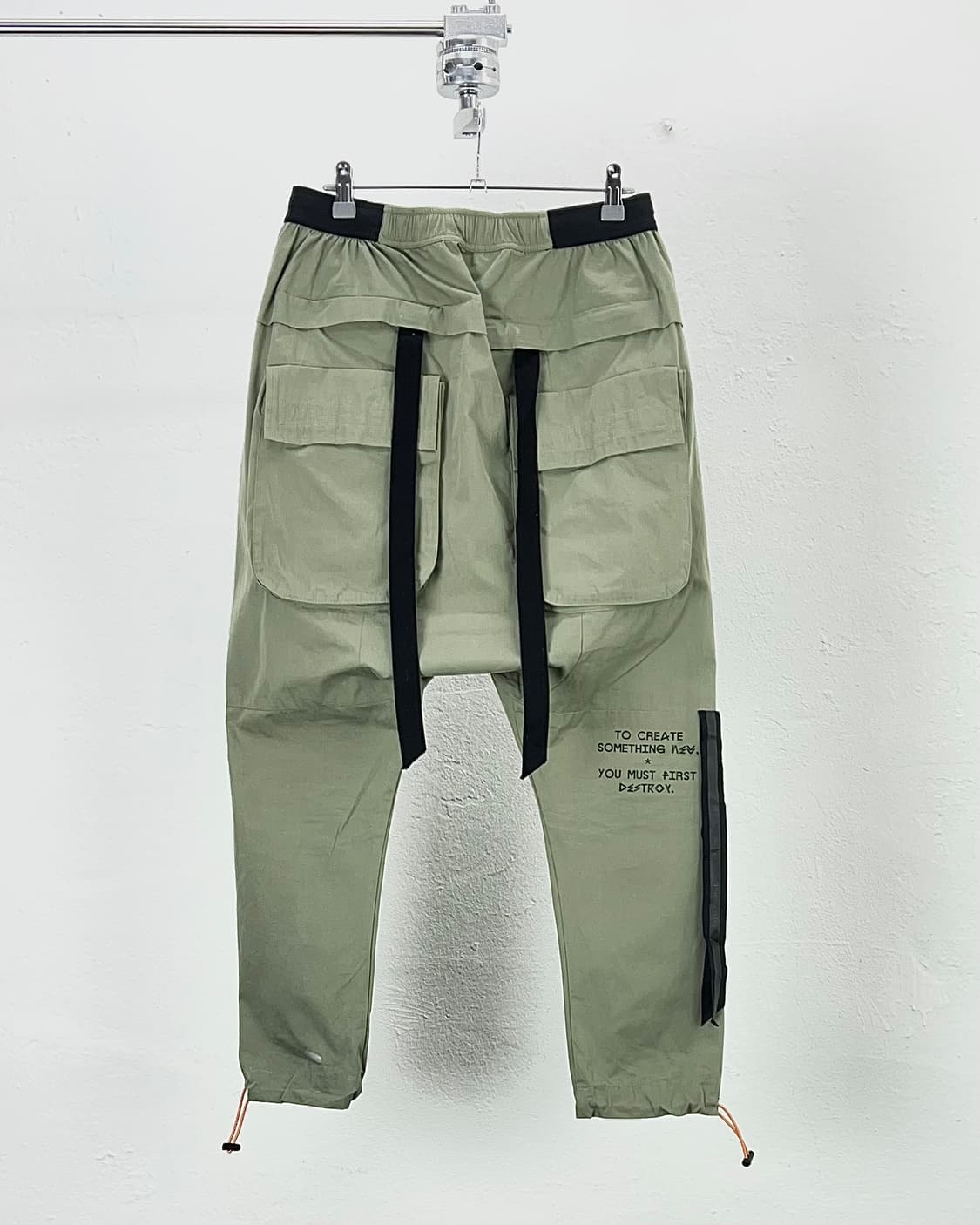 언래블 프로젝트 19ss 웨빙 드로코드 테이핑 카고 팬츠 상품이미지6