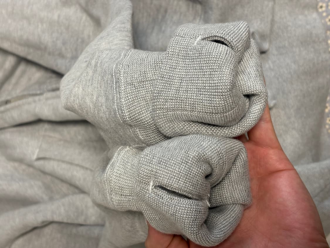 [XL] 언라이클리 Unlikely 심플 스웻 후드집업 그레이 판매 상품이미지8