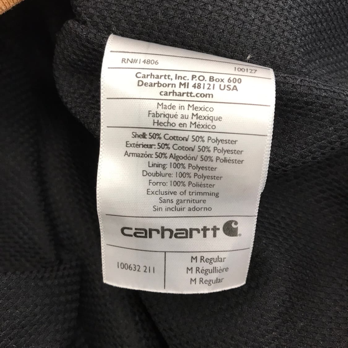 칼하트 레인디펜더 써멀 후드집업 카멜 [M] 상품이미지7