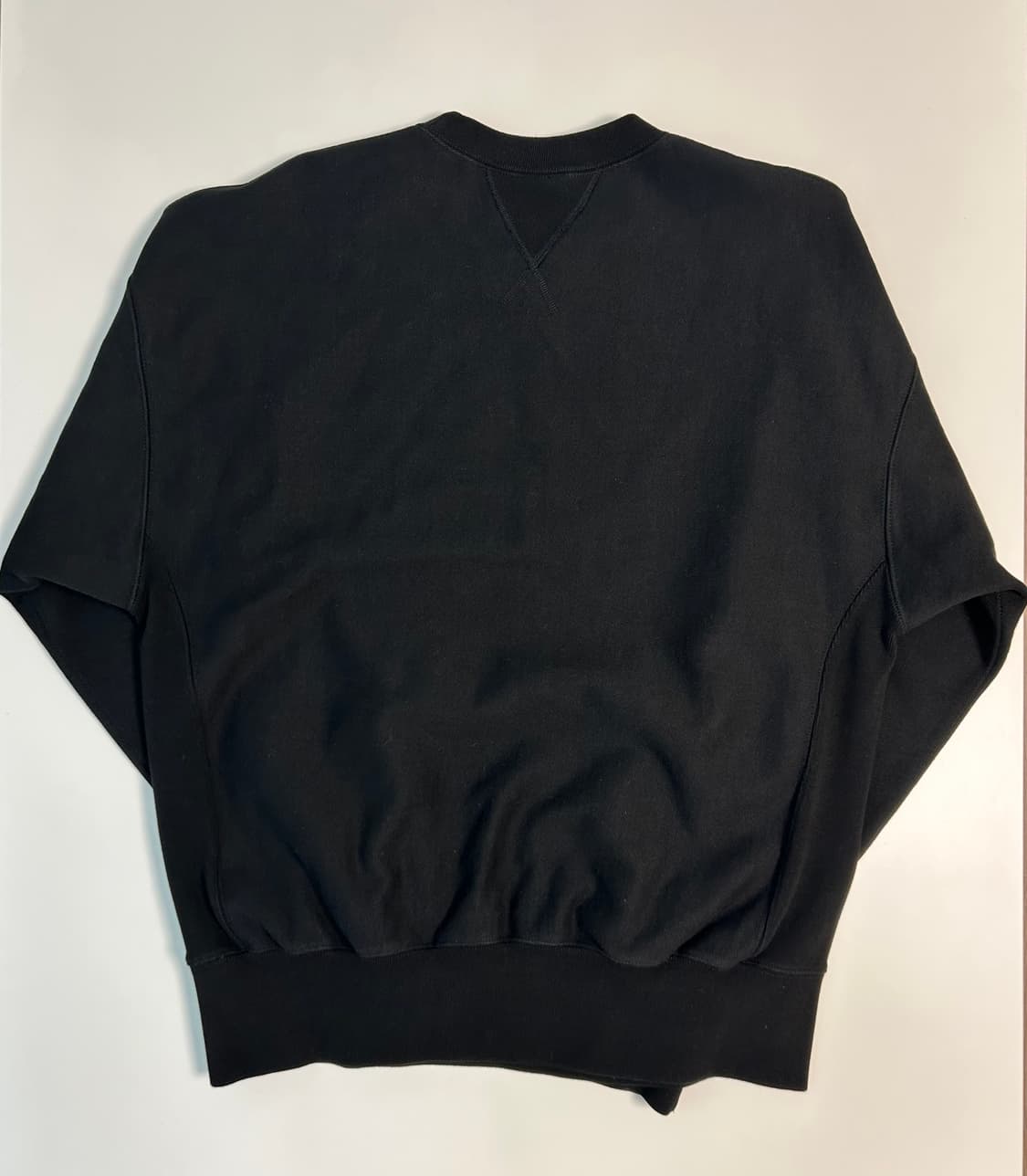 아웃스탠딩 REVERSE HEAVY SWEAT BLACK 셋압 상품이미지8