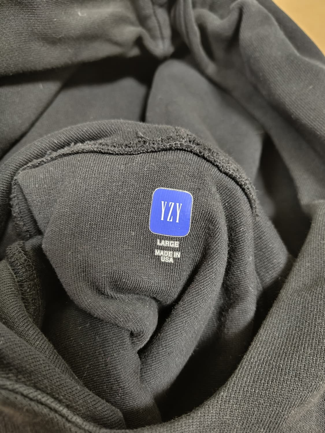 YZY x GAP 도브 후드 블랙 L 상품이미지3