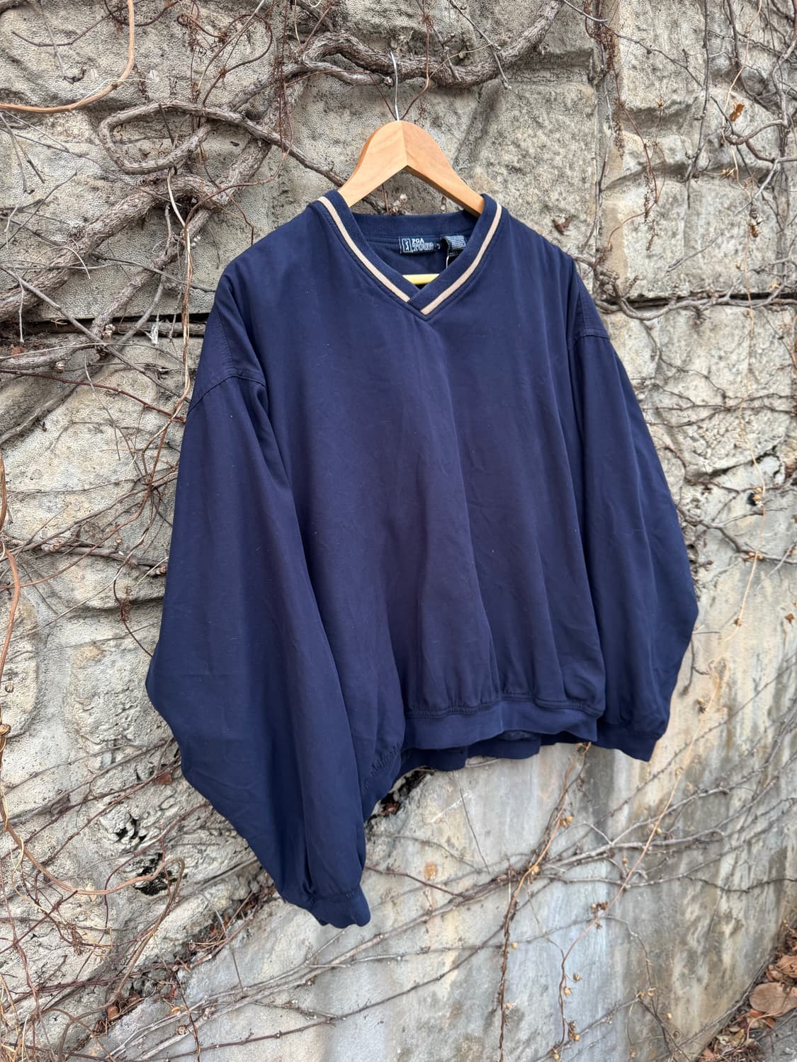 Pga tour 빈티지 스포츠 골프 웜업 져지 바람막이 네이비 상품이미지3