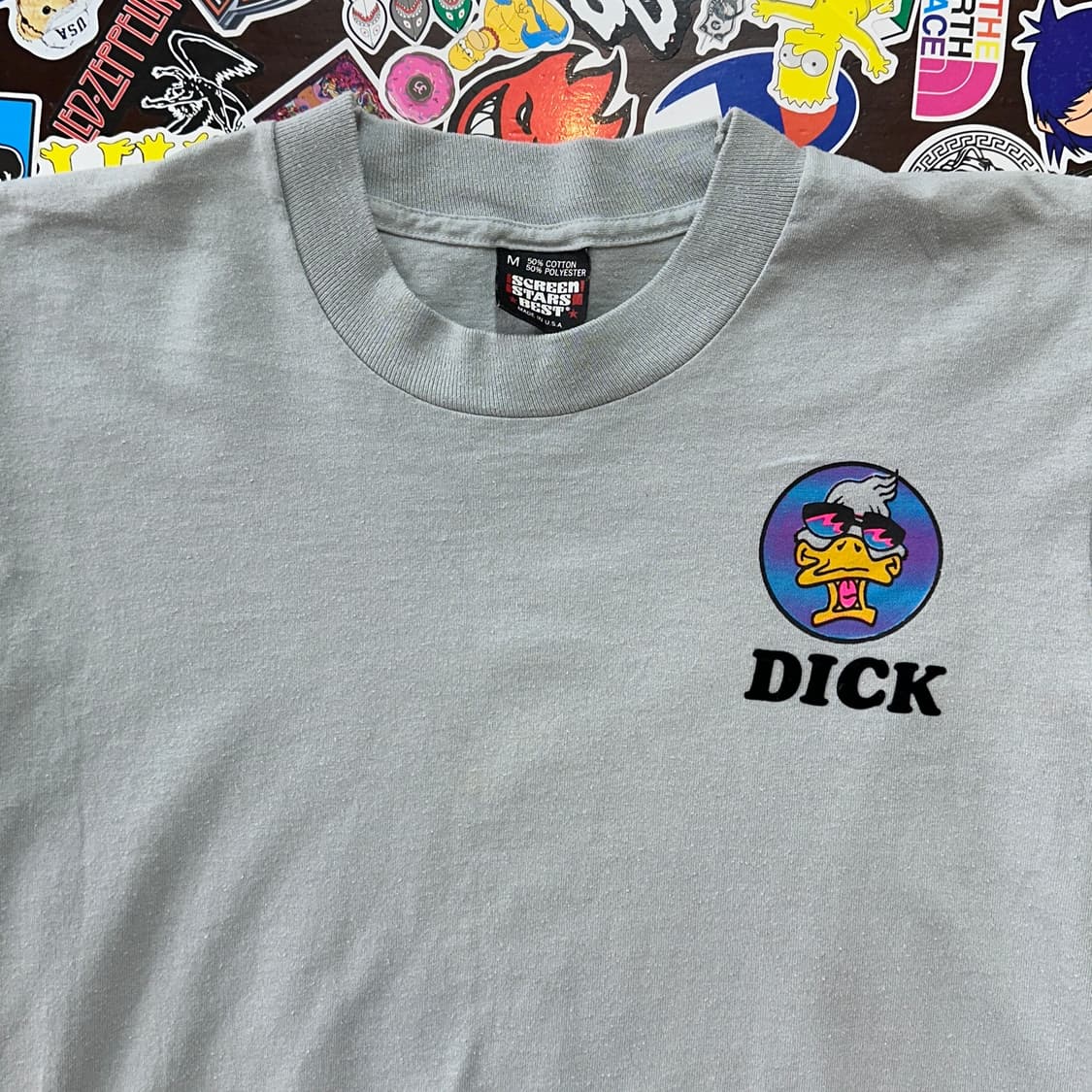 80s USA Dick 빈티지 싱글스티치 티셔츠 M 상품이미지1