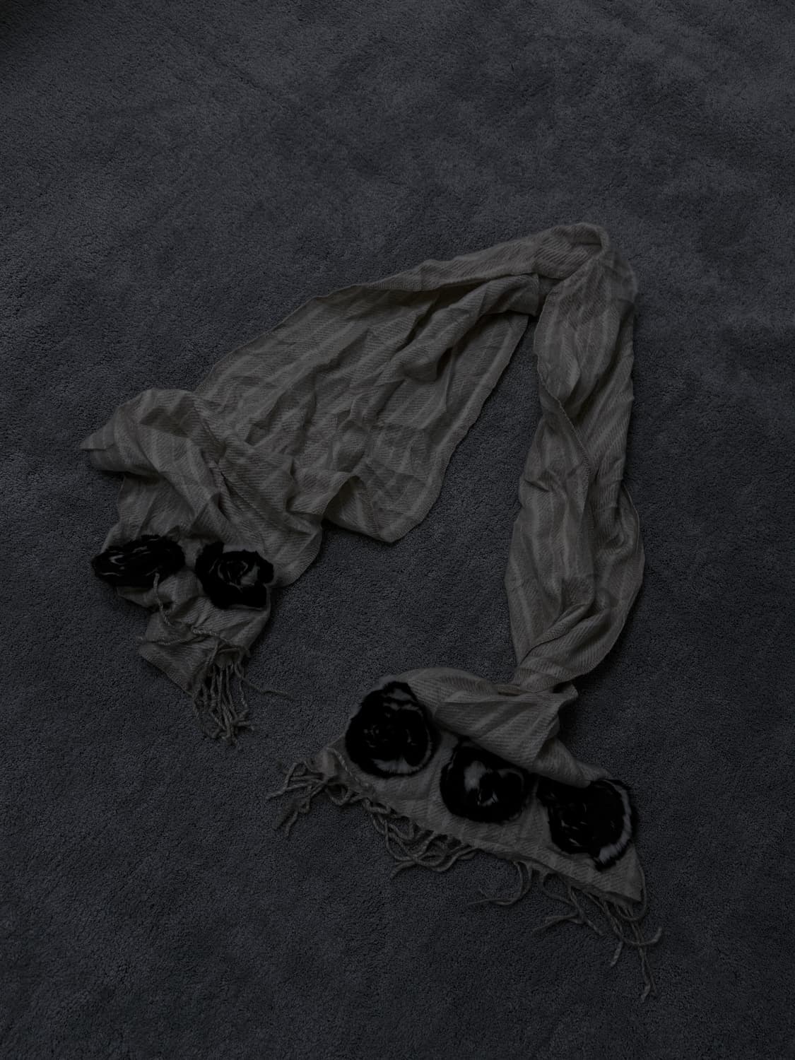 Vintage V-kei,punk mood "roses" muffler 상품이미지2