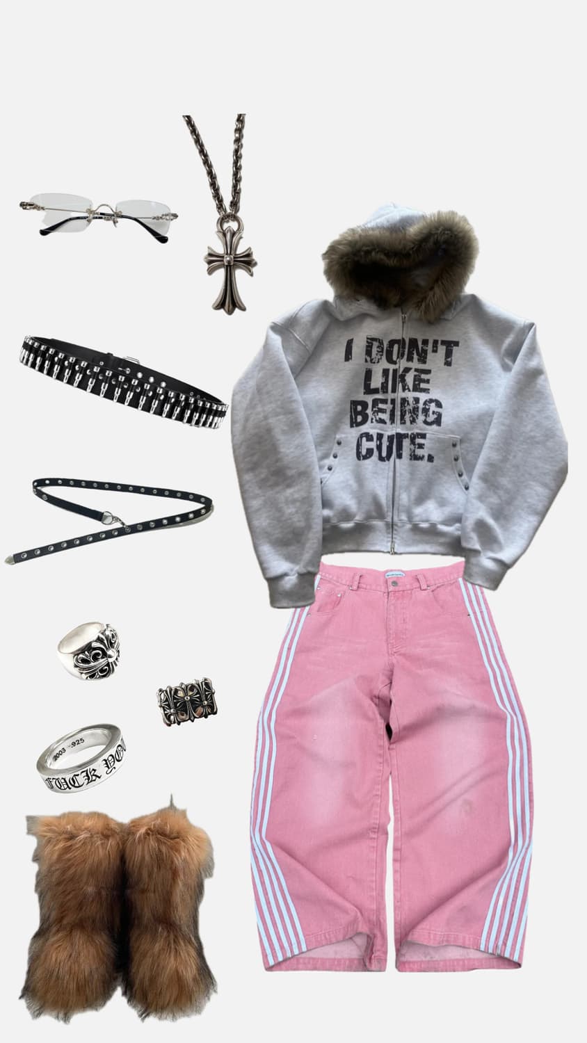 heaven can wait 핑크 데님 팬츠 상품이미지2