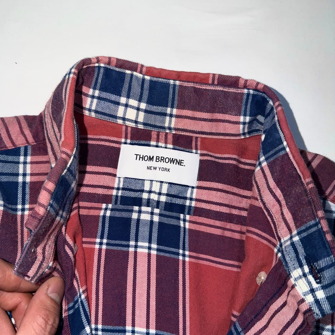 톰브라운 체크 셔츠 상품이미지2