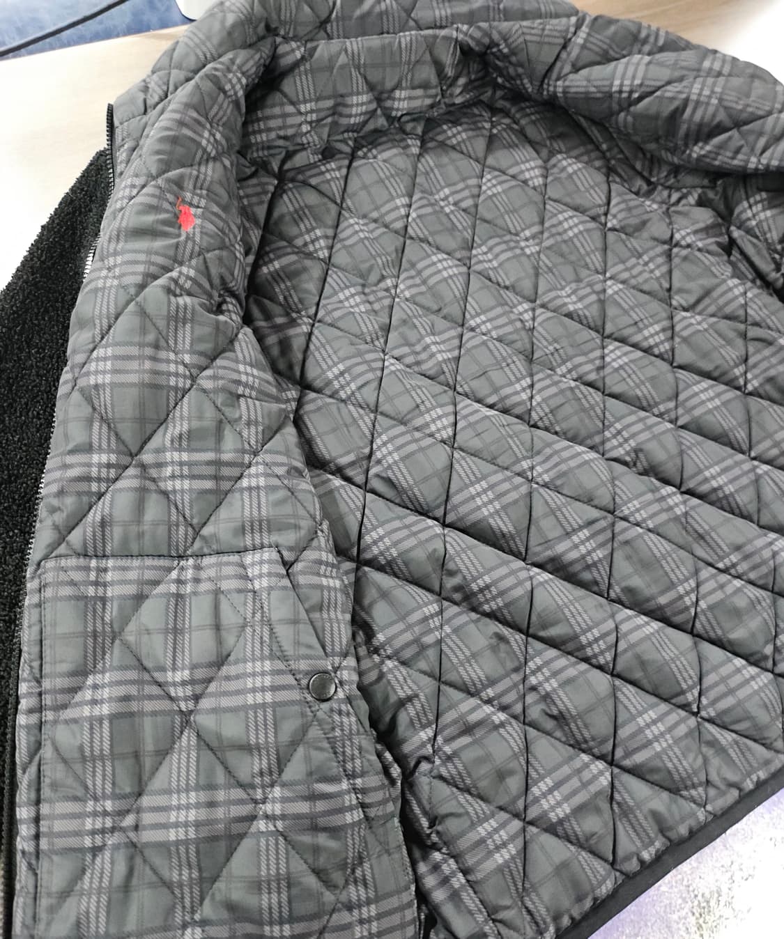 U.S.폴로어쎈 블랙 뽀글이 플리스 양면 점퍼 자켓 100 상품이미지3