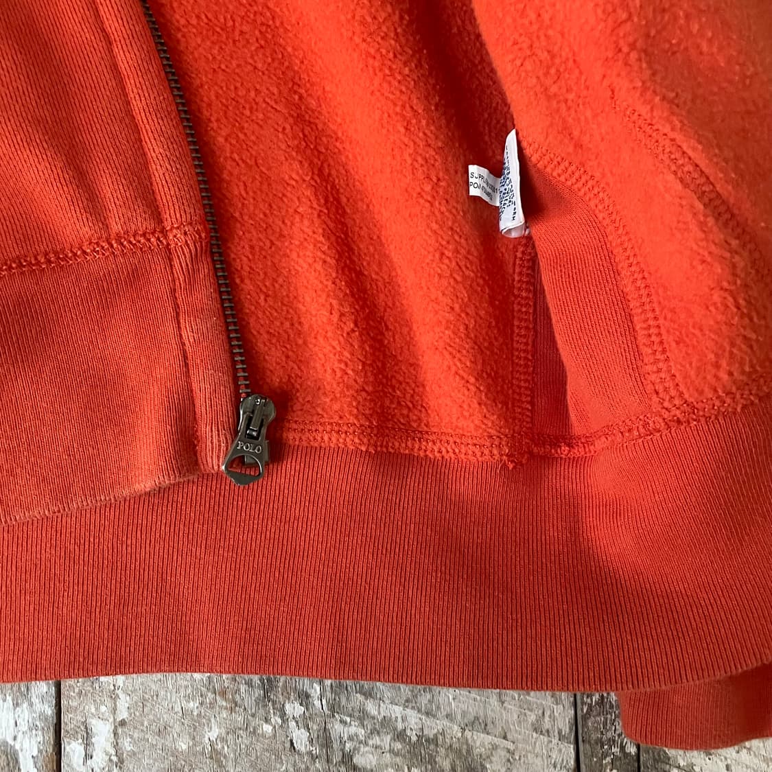 폴로 랄프로렌 오렌지 후드 집업 상품이미지4