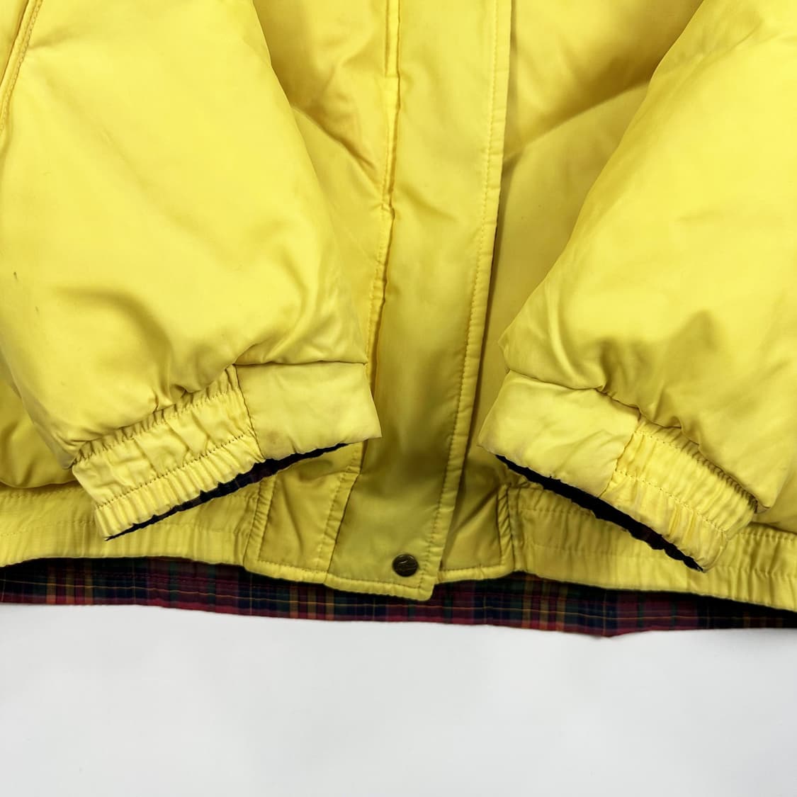 라코스테 올드 아카이브 클래식 타탄체크 리버시블 패딩 S 상품이미지8