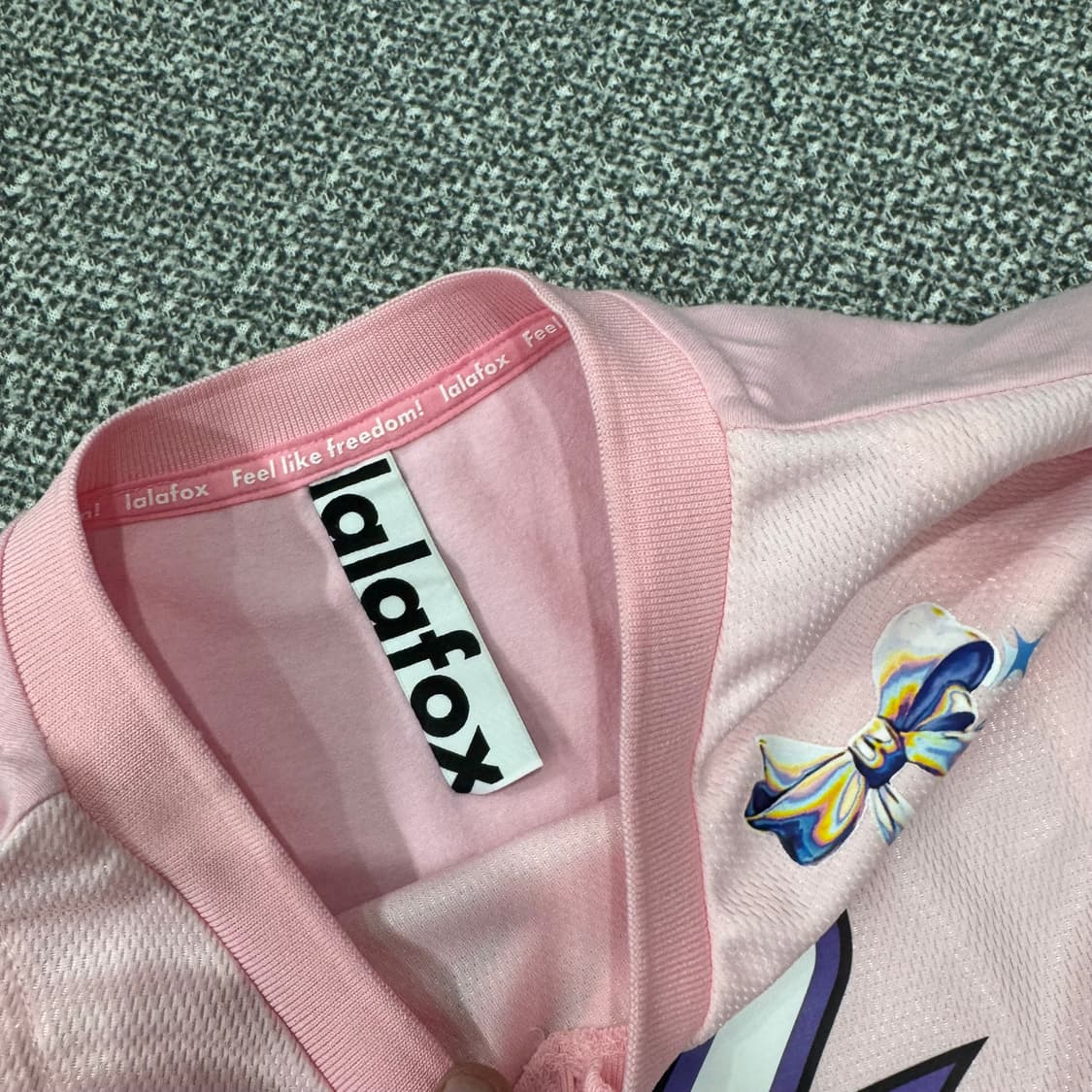 라라폭스 SHIRRING SPORTY T-SHIRT PINK 상품이미지4