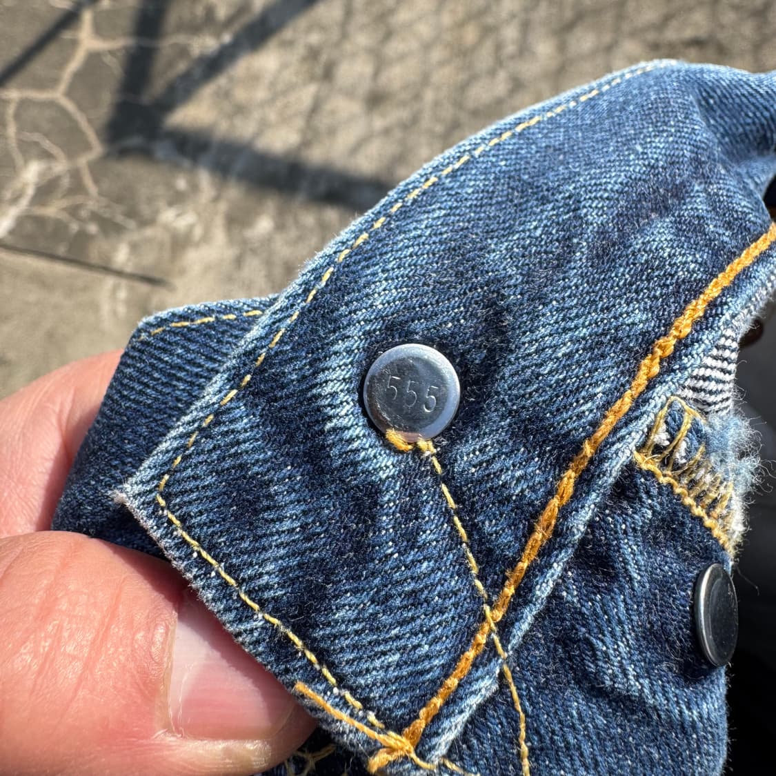 [33] 90s Levis 555리벳 55501 셀비지 데님 팬츠 상품이미지9