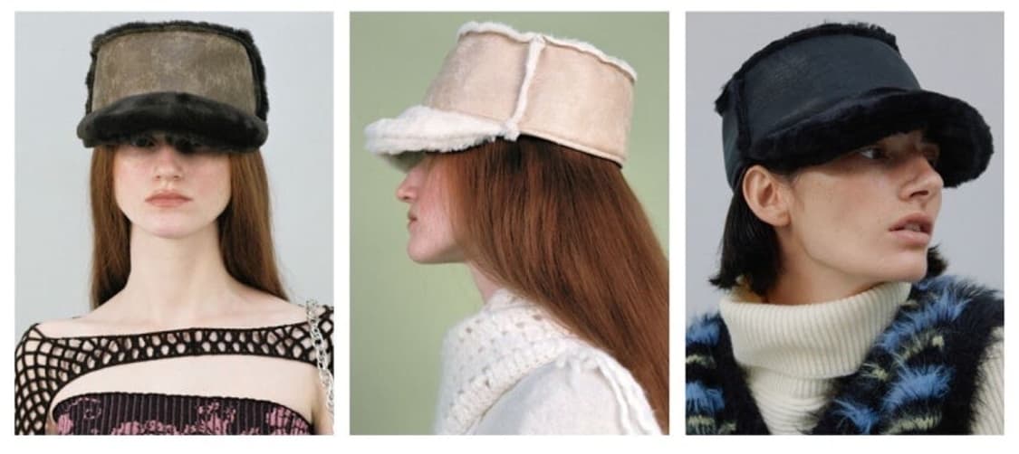 AWESOME NEEDS 어썸니즈 벨보이 캡 시어링 블랙 상품이미지1