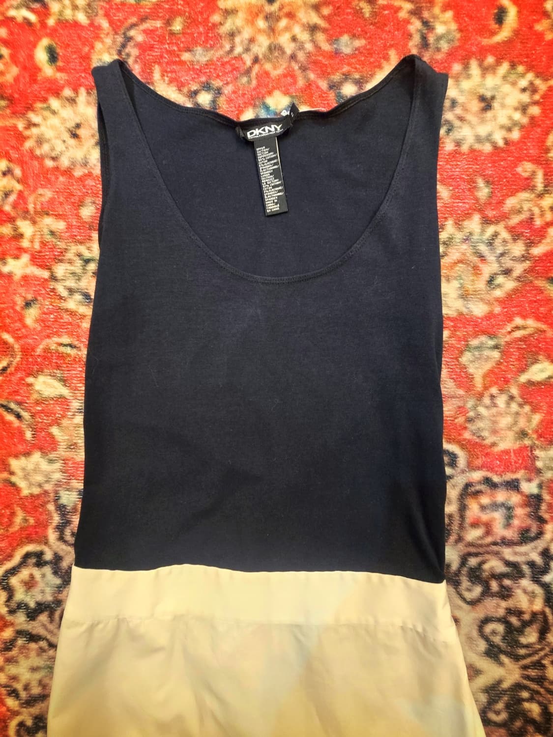 DKNY(Donna Karan New York) 슬리브리스 배색원피스 상품이미지3