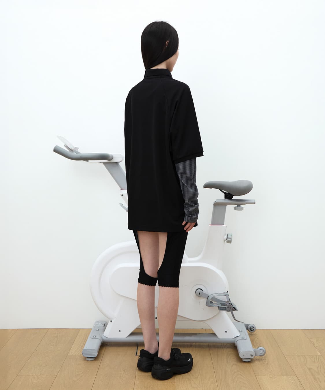 (새상품) 오호스ojos 가터 마이크로팬츠 레깅스 상품이미지4
