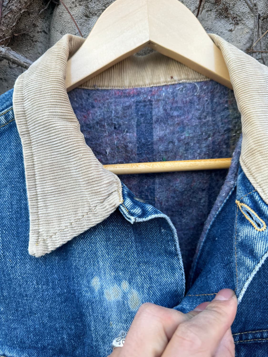 70~80s lee 빈티지 스톰라이더 블랭킷 안감 데님 트러커 자켓 상품이미지8