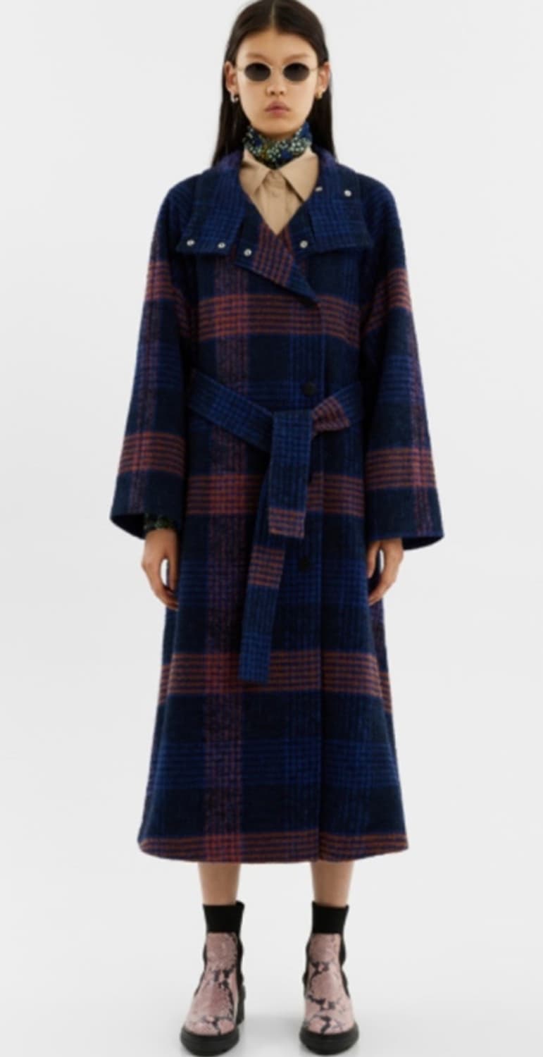 빔바이롤라 래글런 체크 코트 상품이미지5