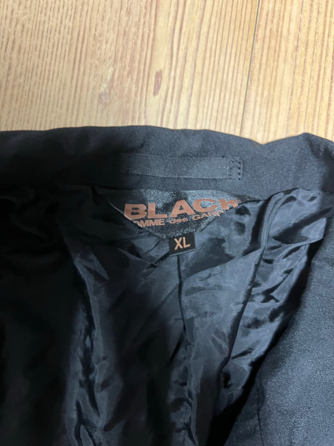 BLACK 꼼데가르송 블랙 자켓 판매 상품이미지4