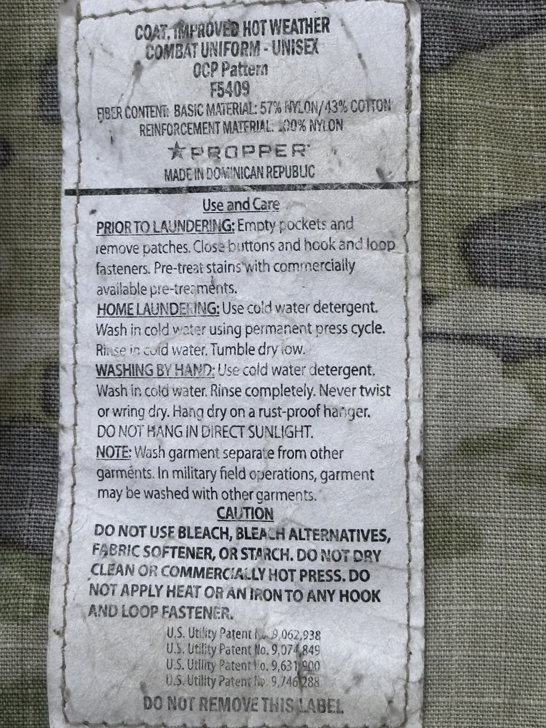 미군 OCP 멀티캠 전투복 상의 (S/R) (M) 상품이미지10