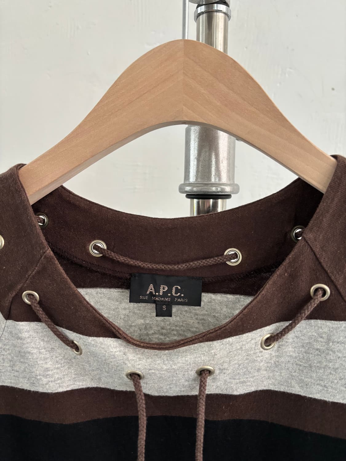A.P.C. 아페쎄 90s 브라운 단가라 원피스 상품이미지4