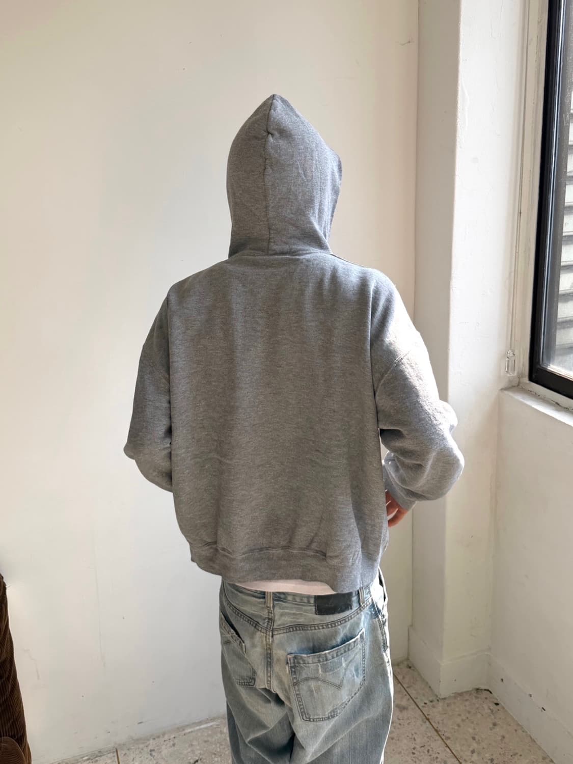 00‘s 러셀 후드집업 그레이 상품이미지3