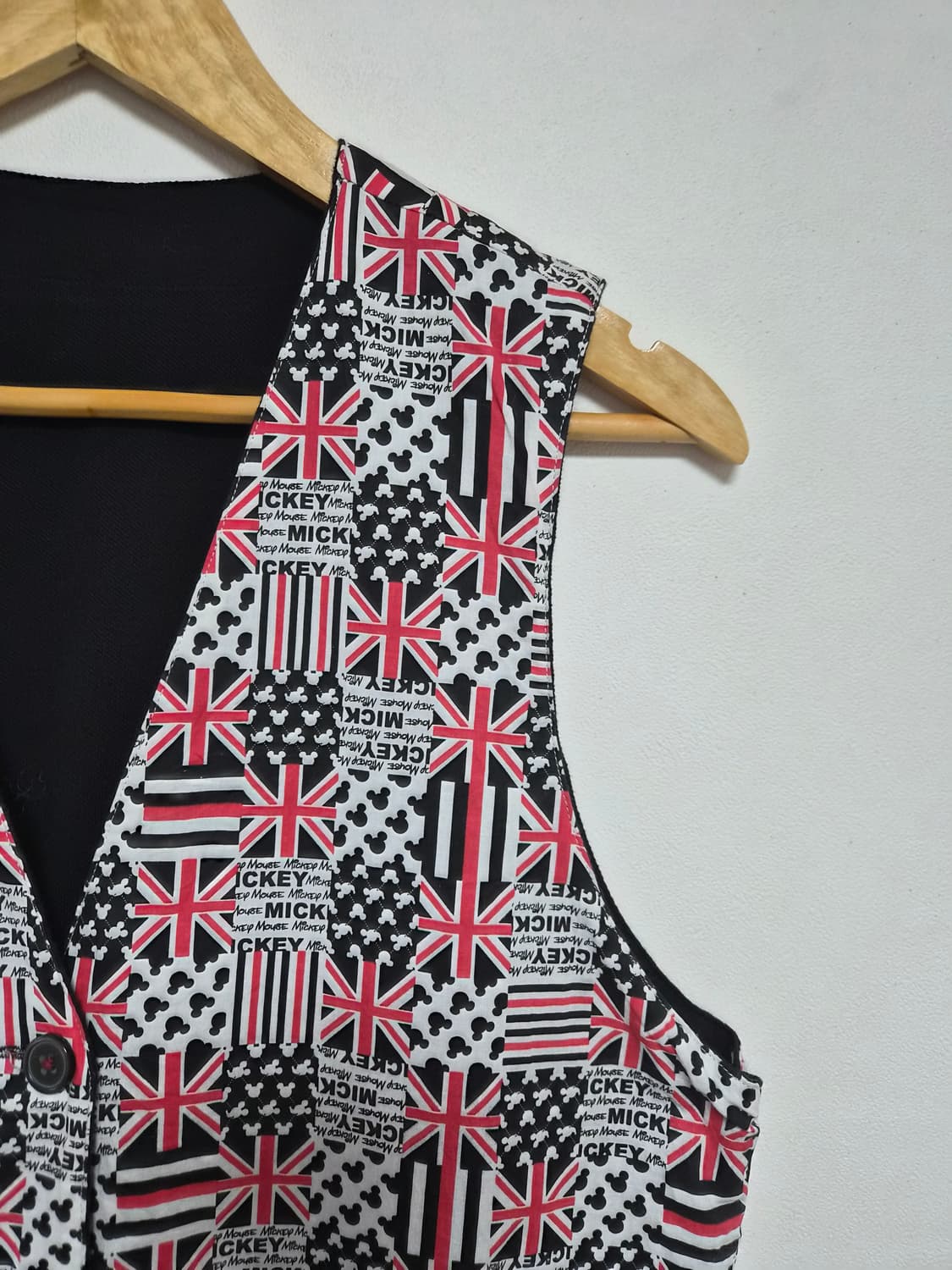 미키마우스 유니언잭 리버시블 베스트 L - J60 상품이미지3