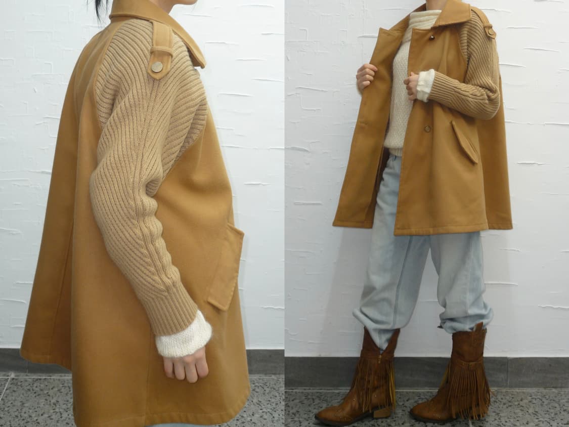 Camel knit coat 상품이미지2